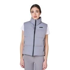 Equestro ženski brezrokavnik PADDED HIGH COLLAR FROST GREY