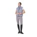 Equestro ženski brezrokavnik PADDED HIGH COLLAR FROST GREY Equestro ženski brezrokavnik PADDED HIGH COLLAR FROST GREY