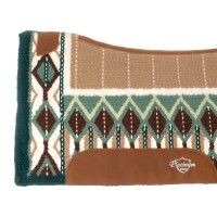 PLATINUM PRO western podsedelnica CONTOURED GREEN/BROWN/WHITE