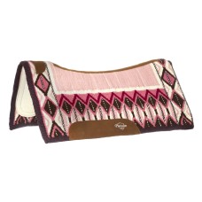 PLATINUM PRO western podsedelnica CONTOURED PINK/WHITE/BLACK