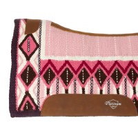 PLATINUM PRO western podsedelnica CONTOURED PINK/WHITE/BLACK