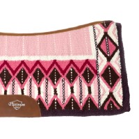 PLATINUM PRO western podsedelnica CONTOURED PINK/WHITE/BLACK