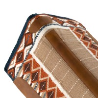 PLATINUM PRO western podsedelnica CONTOURED RED/BLACK/BROWN