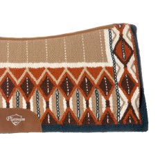 PLATINUM PRO western podsedelnica CONTOURED RED/BLACK/BROWN