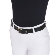 Pas za hlače Equestro with snaffle bits and rhinestones