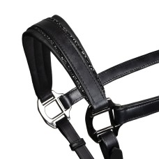 EQUESTRO usnjena oglavka SHINNY ANATOMIC