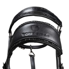 EQUESTRO usnjena oglavka SHINNY ANATOMIC