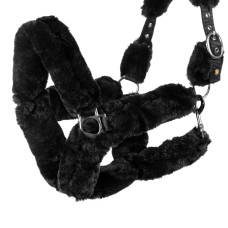 EQUESTRO® oglavka FAUX SHEEPSKIN