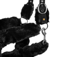 EQUESTRO® oglavka FAUX SHEEPSKIN