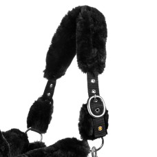 EQUESTRO® oglavka FAUX SHEEPSKIN
