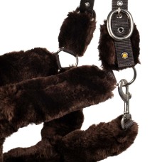 EQUESTRO® oglavka FAUX SHEEPSKIN