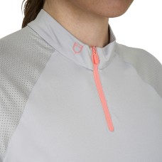 EQUESTRO® funkcijska majica s kratkimi rokavi SLIM FIT TRENING - harbor mist