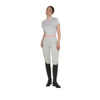 EQUESTRO® funkcijska majica s kratkimi rokavi SLIM FIT TRENING - harbor mist
