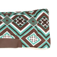 Western podsedelnica POOL'S DAKOTA, GREEN/BROWN/DARK BROWN