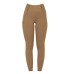 EQUESTRO® ženske jahalne pajkice Slim Fit SU26 - tobacco brown