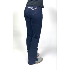Ranchgirls - Ženske kavbojke OSWSA model DAISY temen jeans