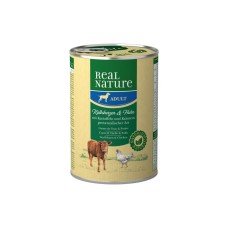 REAL NATURE pasja hrana s telečjimi srčki in piščancem, 400g REAL NATURE pasja hrana s telečjimi srčki in piščancem, 400g