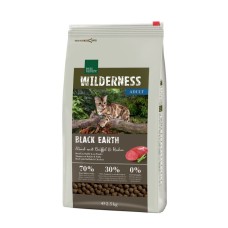 Mačja hrana Real Nature Cat ADULT Wilderness BLACK EARTH, GOVEDINA, BIVOL IN PIŠČANEC, 300g